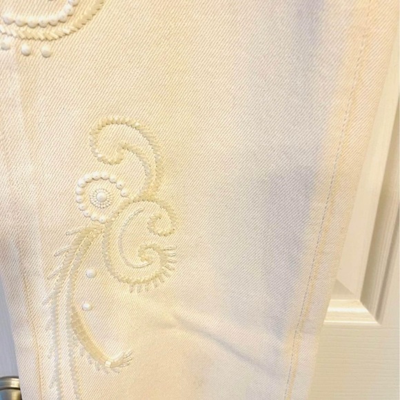 Rare Ralph Lauren Purple Label Cream Floral Print Pants $1690 - Picture 3 of 8